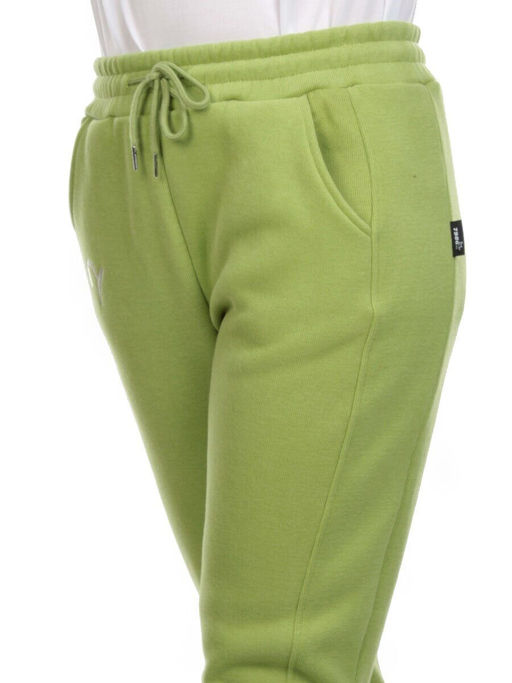 03 GREEN Брюки спортивные женские на флисе (100% хлопок) 7986 - Fashion фото 4