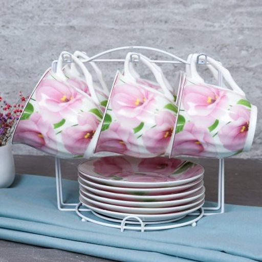 Чайный набор 12 предметов 250 мл MS / GF4-12MS /уп 8/ костяной фарфор - Галеонтрейд фото 7