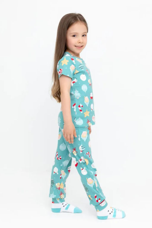 К 1597/пыльная бирюза,игрушки на елку пижама дет - Crockid фото 5