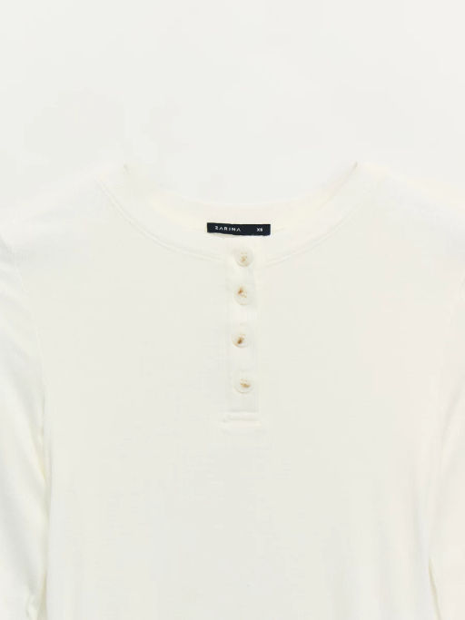 Лонгслив в рубчик из вискозы / Zarina  фото 9