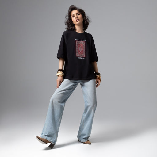 Футболка свободная Фэшн-идеал (base) - Charutti фото 4