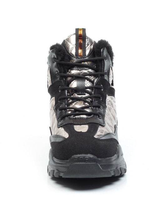 04-8524-3 BLACK Ботинки женские зимние (искусственные материалы)