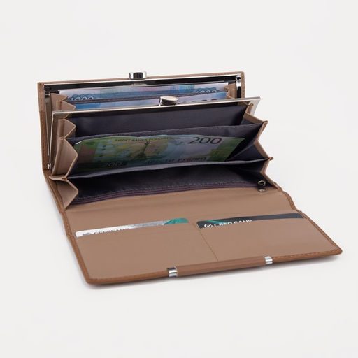 Кошелёк на магнитах, цвет коричневый - Simaland фото 4