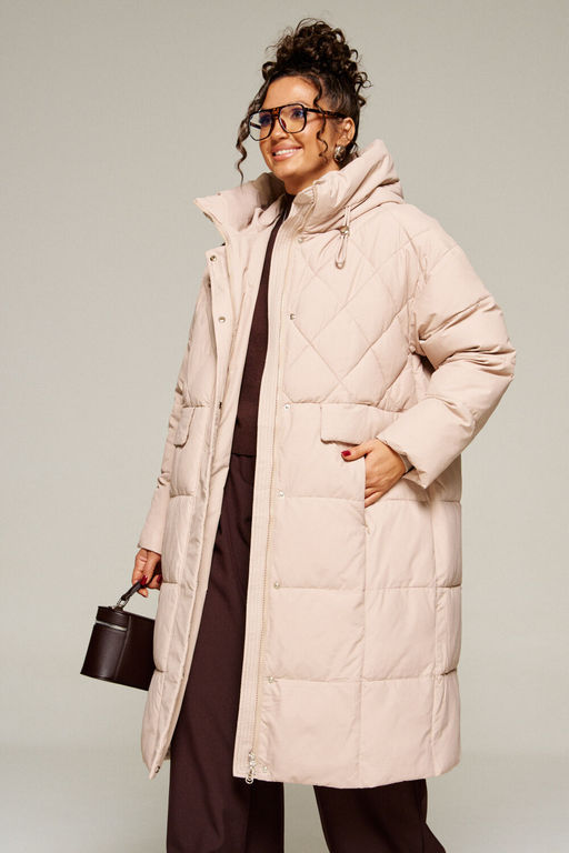 Пальто Beautiful Free 8016 песочный