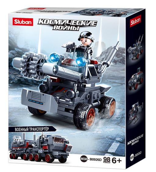 Конструктор SLUBAN 98 дет., 1 фигурка "Звездные войны. Штурмовая машина" (M38-B0926D) в коробке