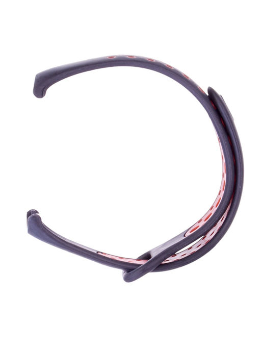 Ремешок Luazon для фитнес-браслета Mi Band 8/9, с перфорацией, чёрно-красный