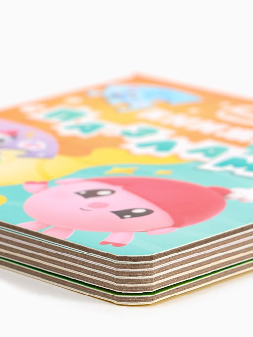 Книга картонная с пазлами "Музыкальная группа", Малышарики