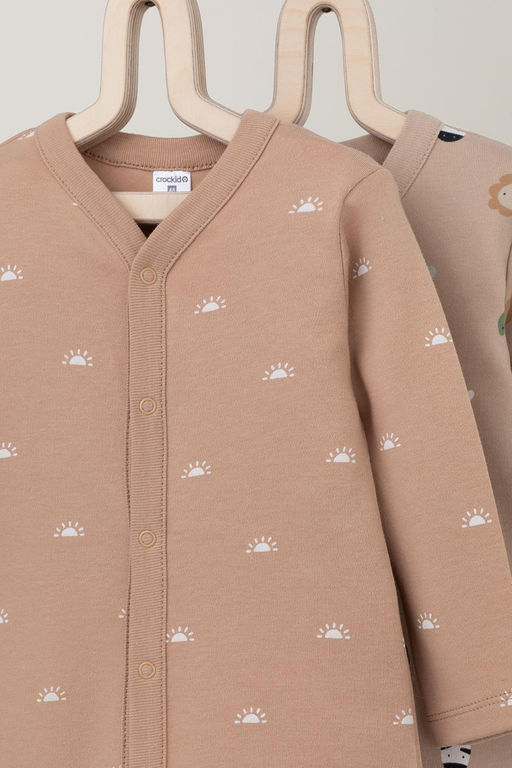 Crockid _ К 6025-2уп/зоопарк,маленькие солнышки набор комбинезон (слип) яс  фото 3