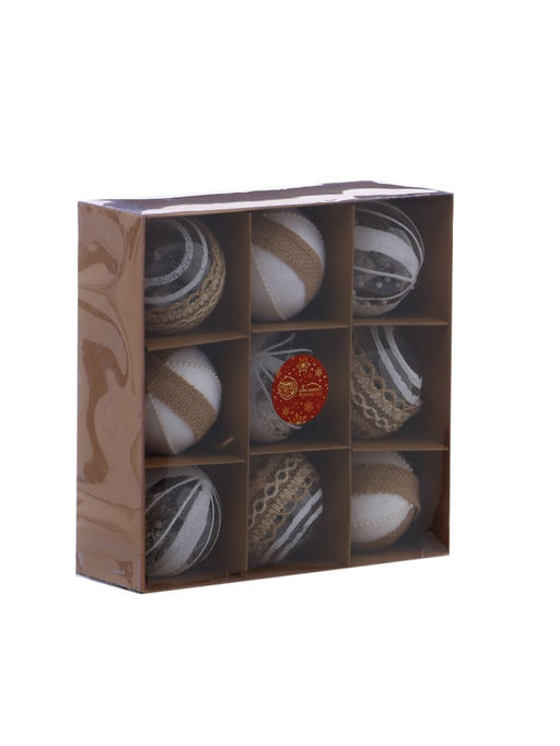 Ёлочные игрушки Орсон, шары новогодние, d=8 см, 9 шт. очарование - Зимнее волшебство фото 12