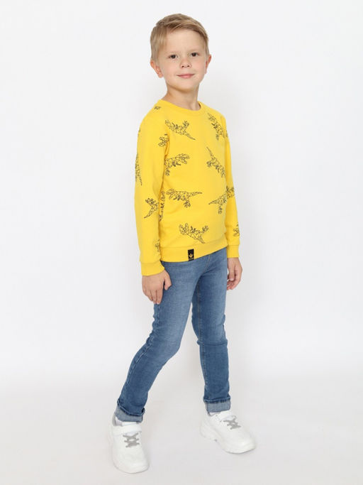 CRB wear/CWKB 63708-30-387 Джемпер для мальчика,желтый/Ex.Cherubino  фото 2