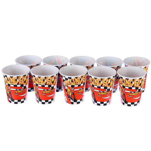 Цена за 10 шт. Стакан бумажный С Днем Рождения!, 250 мл, Тачки - Disney фото 5