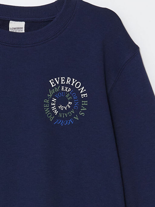 Bisiklet Yaka Erkek ?ocuk Sweatshirt - Waikiki фото 2