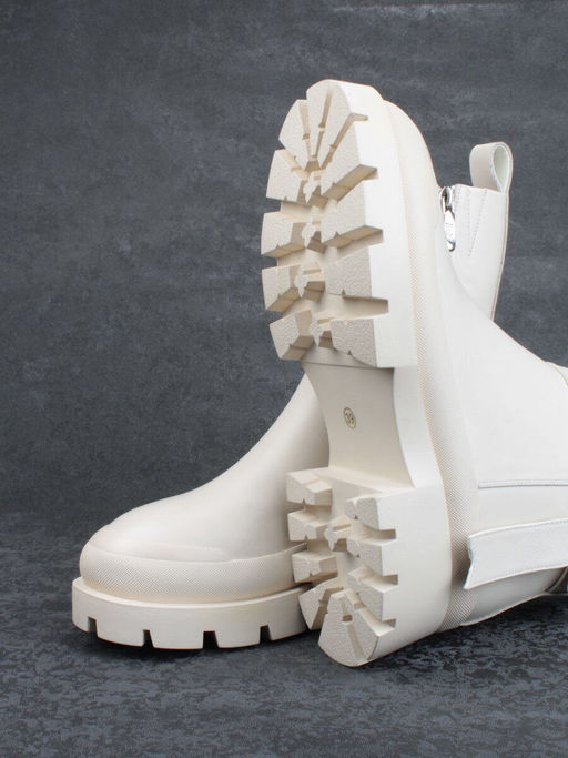 04-M3-L813 BEIGE Ботинки зимние женские (натуральная кожа, натуральный мех)