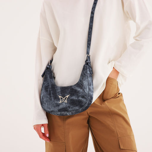 Сумка женская, багет, на молнии, цвет синий - Simaland фото 9