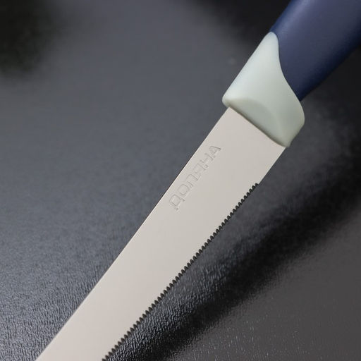 Нож кухонный Доляна Страйп, зубчатое лезвие 11,5 см  фото 5