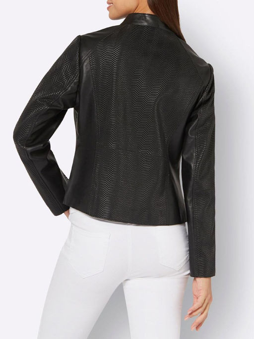 Кожаная куртка, черная