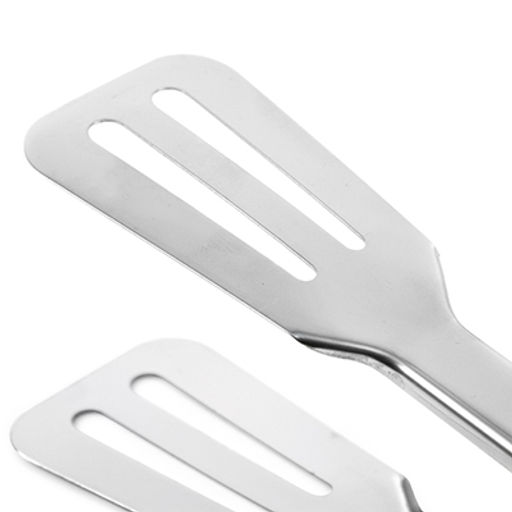 Щипцы кулинарные из нержавеющей стали Лопатки 24х1,7х5см, плоские с прорезями (Китай) - Домашняя мода фото 2