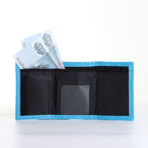 Кошелёк детский на липучке «Выбражулька», голубой