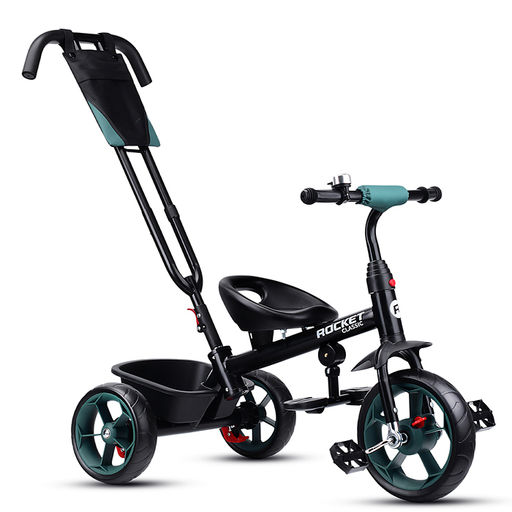 Велосипед трехколесный Rocket 136-GN, колеса EVA 10"/8", цвет зеленый
