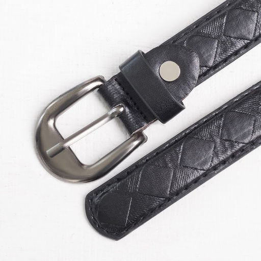 Ремень детский, ширина 2,2 см, винт, пряжка металл, цвет чёрный - Simaland фото 3