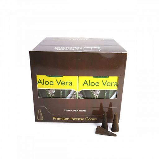 Благовония конусы Sarathi Cones Aloe Vera алое вера уп-12шт