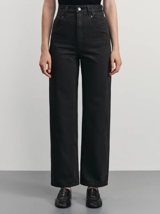 Джинсы baggy с резинкой в поясе / Zarina фото 2