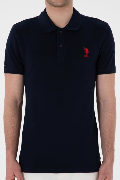Erkek Slim Fit Polo Yaka Koyu Lacivert Basic Ti__rt Sepette S_rpriz _ndirim - U.s. polo assn фото 6
