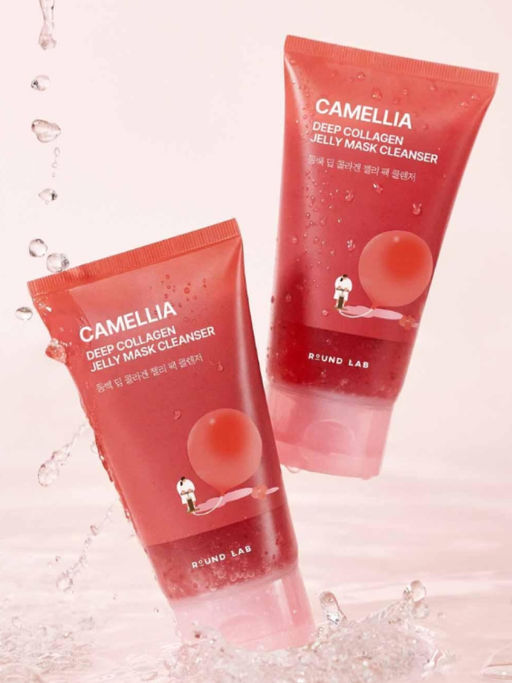 ROUND LAB Гель-пенка для умывания с экстрактом камелии 2 в 1 / Camellia Deep Collagen Jelly Pack Cleanser, 150 мл