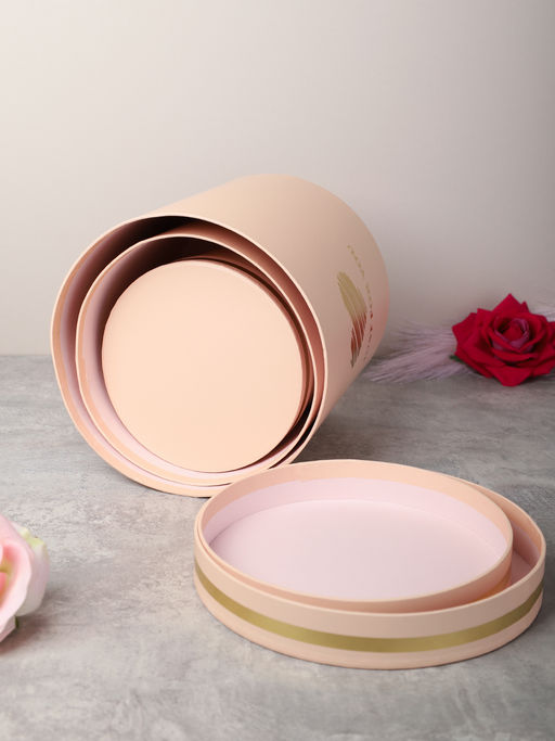 Коробка подарочная 3 штуки розовый / M0532-1W /уп 18/ 20/18/15см - Галеонтрейд фото 5