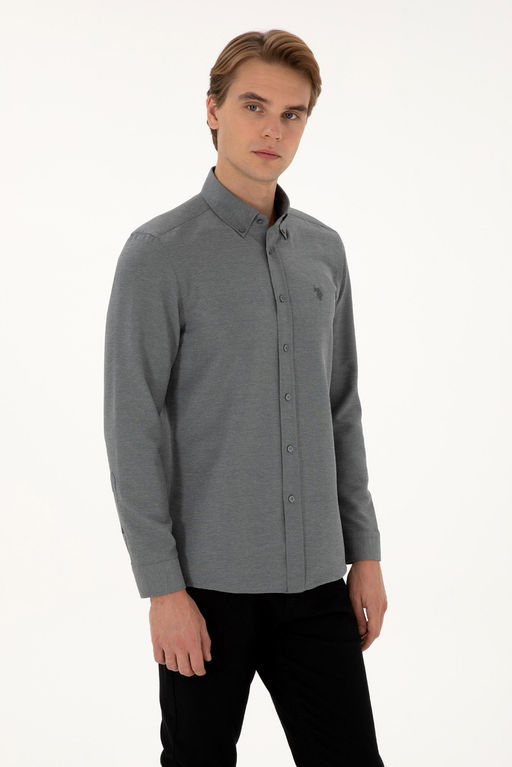 Erkek Antrasit Uzun Kollu Basic G_mlek Sepette S_rpriz _ndirim