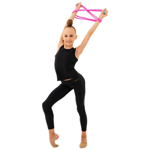 Скакалка гимнастическая утяжелённая Grace Dance, с люрексом, 3 м, 180 г, цвет неоновый розовый/серебристый  фото 3