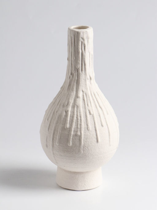 Ваза для цветов «Кристилис», 22×10.5 см, керамика, белая