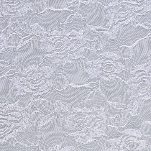 Ткань для рукоделия, лоскут гипюра розы, белый, 150 × 160 см