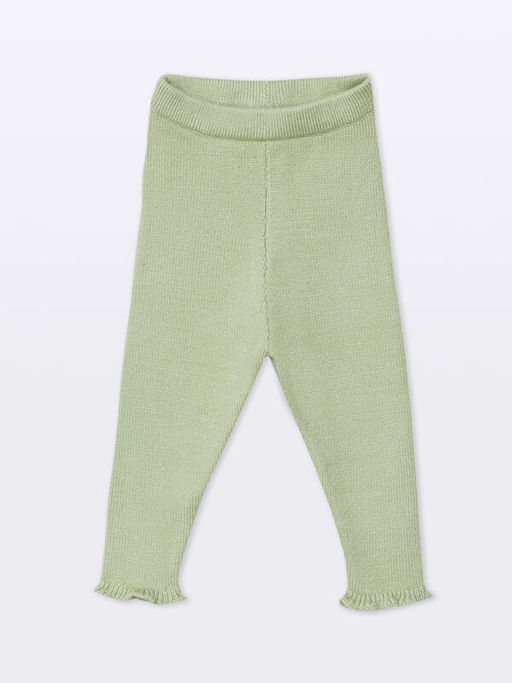 Bebe Yaka Desenli K?z Bebek Bluz ve Tayt 2li - Waikiki фото 3