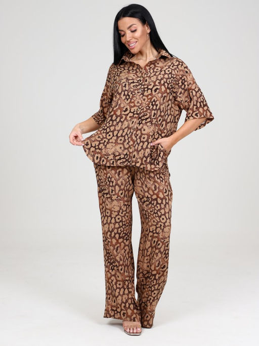 087 ЖЕНСКИЙ КОСТЮМ (брюки) (Бежевый) - А-дина фото 2