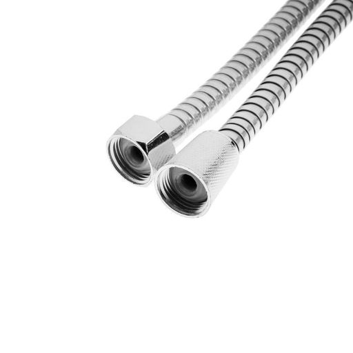 Душевой шланг ZEIN Z47PS, 150 см, пластиковые гайки 1/2", нержавеющая сталь, Имп/Имп