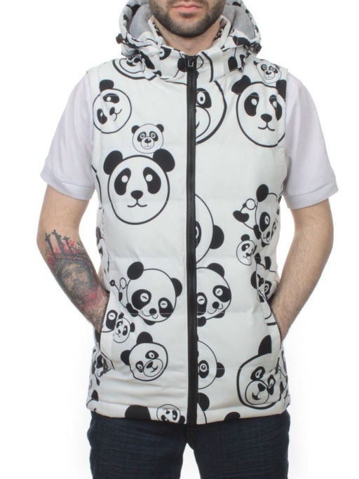 2120 WHITE Жилет мужской (100 гр. синтепон) - Fashion фото 2