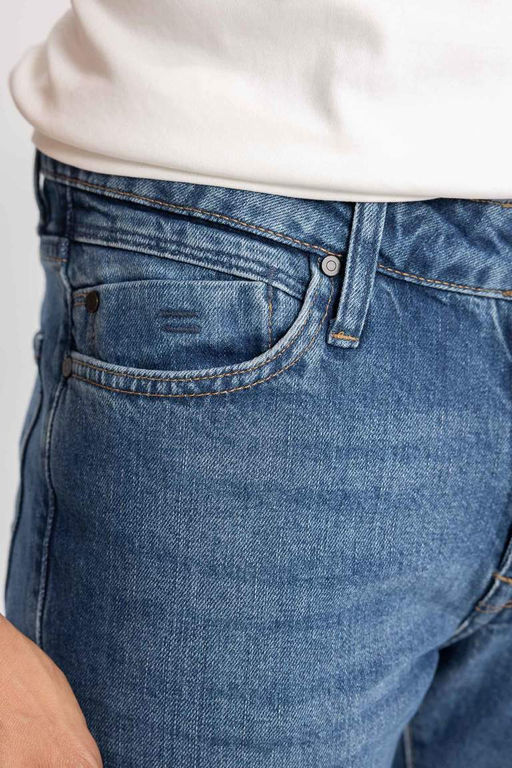 Pedro Slim Fit Джинсовые брюки узкого кроя с нормальной талией и узкими штанинами - Defacto фото 5