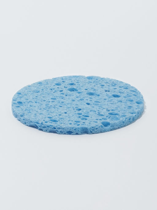 Цена за 5 шт. Спонж для умывания, d=8 см, синий