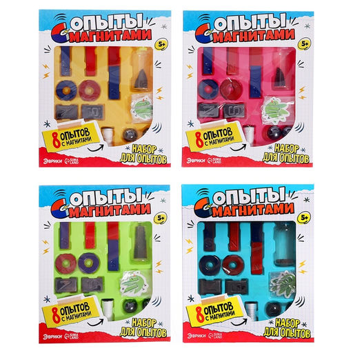 Набор для опытов «Опыты с магнитами, 8 опытов»