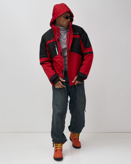 Горнолыжная куртка мужская зимняя красного цвета 7613Kr - Mtforce фото 17