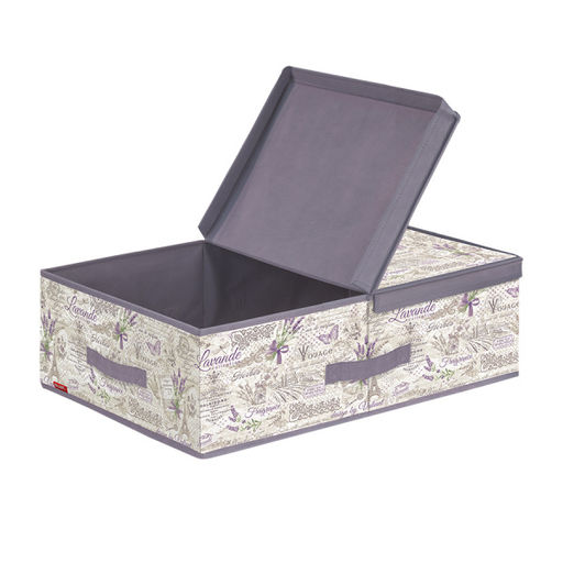 VAL LV-BOX-LD Короб стеллажный с двойной крышкой, 58*40*18 см, LAVANDE, шт
