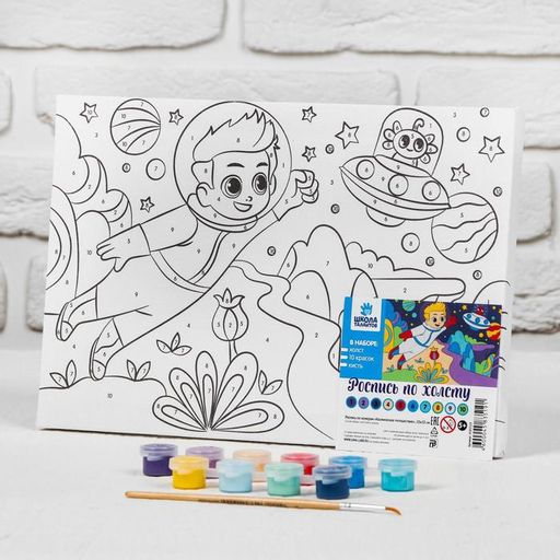 Картина по номерам на подрамнике Космическое путешествие 2030 см - Школа талантов фото 3