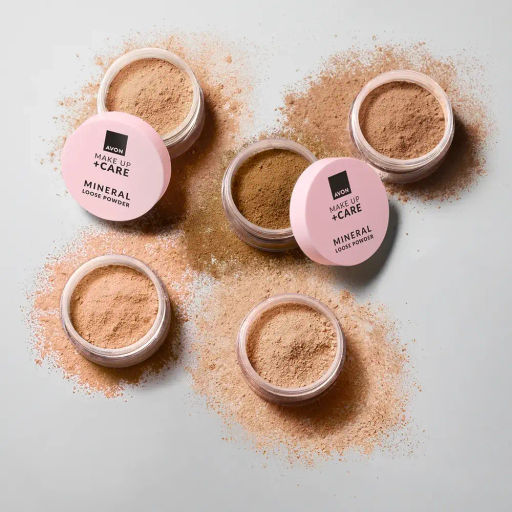 Минеральная рассыпчатая пудра для лица Make Up + Care, 6 г - Avon фото 4