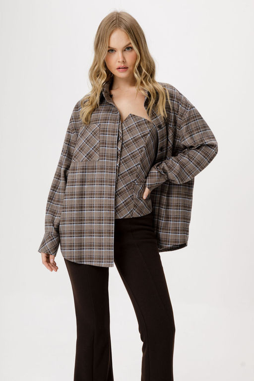 Рубашка Pirs 6394 серый