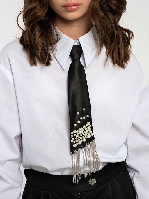 Школьная рубашка для девочек Mooriposh, модель 06221  фото 10