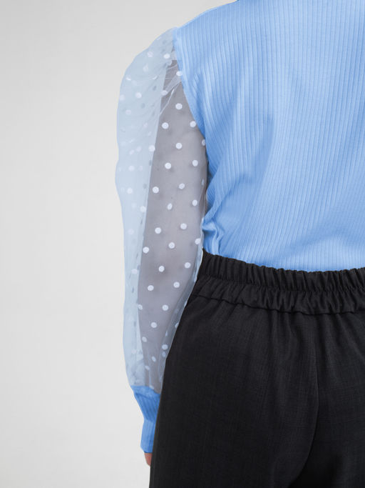 Блузка для девочек - Синий мир фото 4