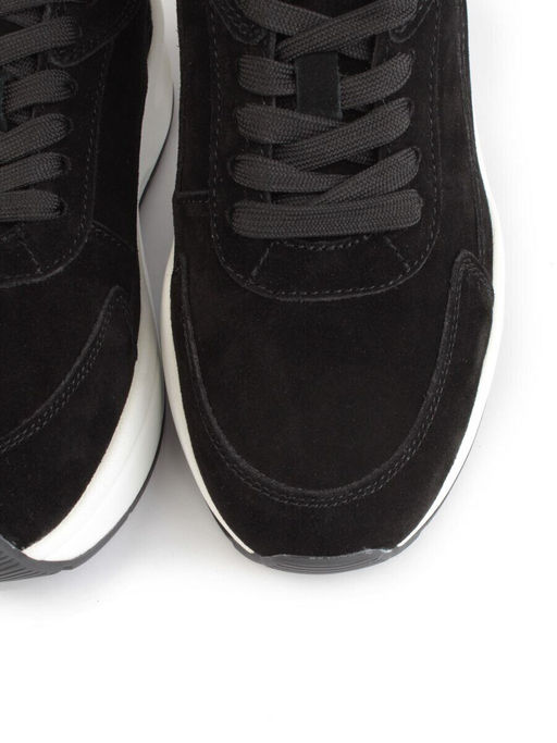 05-A504-1 BLACK Кроссовки женские (натуральная замша)