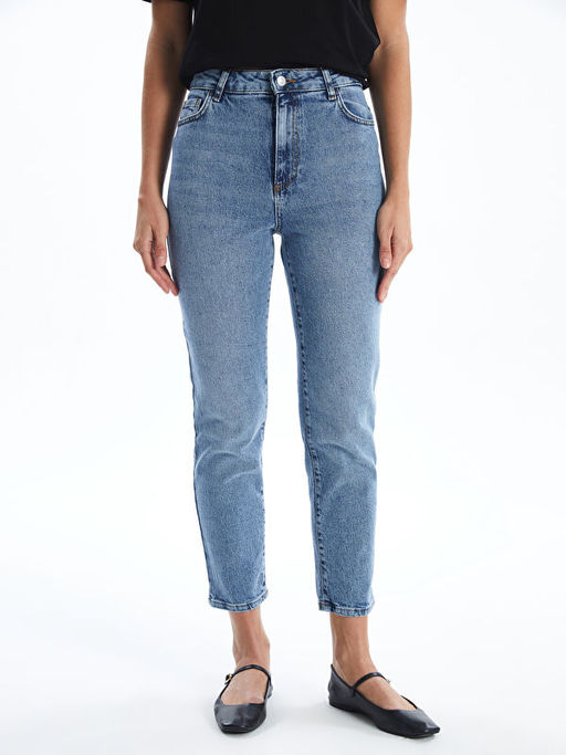 Mom Fit Kad?n Jean Pantolon