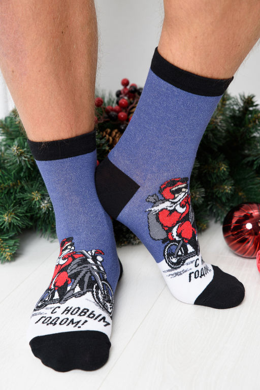 Носки мужские Санта байкер - Berchelli фото 6